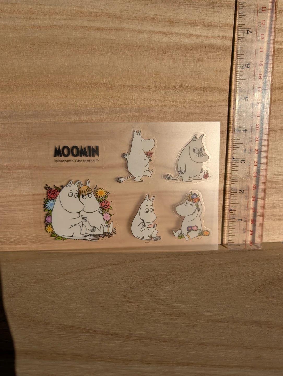 Moomin Characters Stickers, new, 1 sheet, new no tag