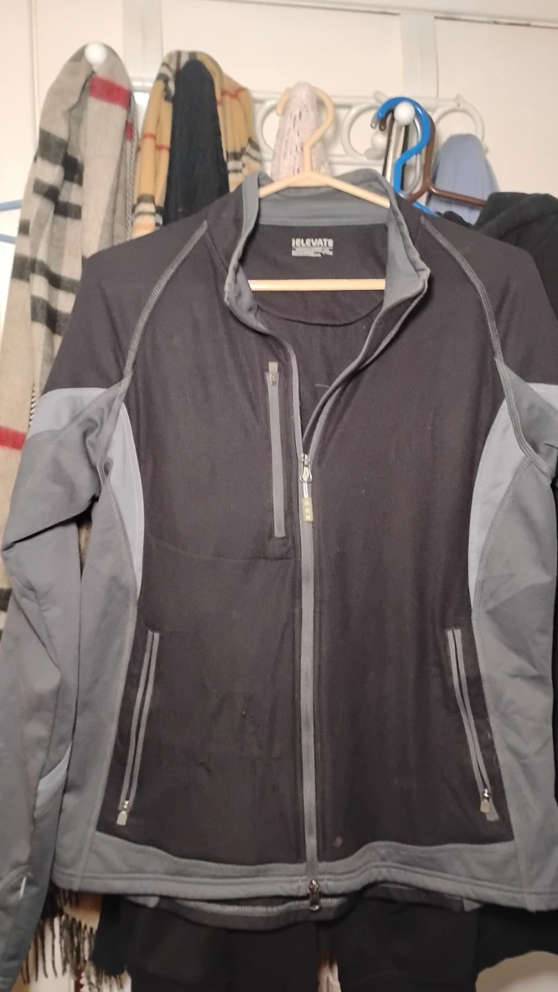 🏆ELEVATE Full Zip Jacket - Black/Grey