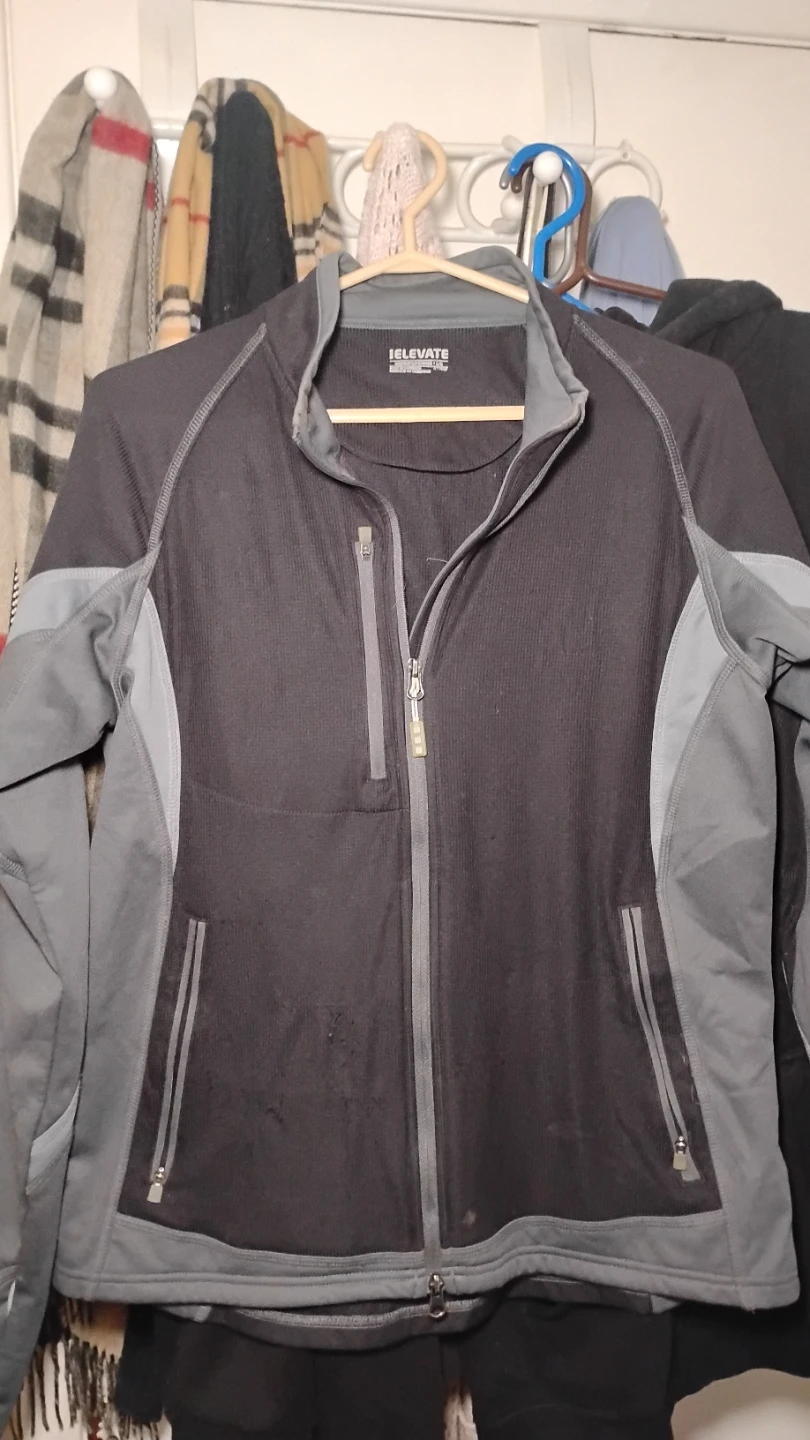 🏆ELEVATE Full Zip Jacket - Black/Grey - photo 2
