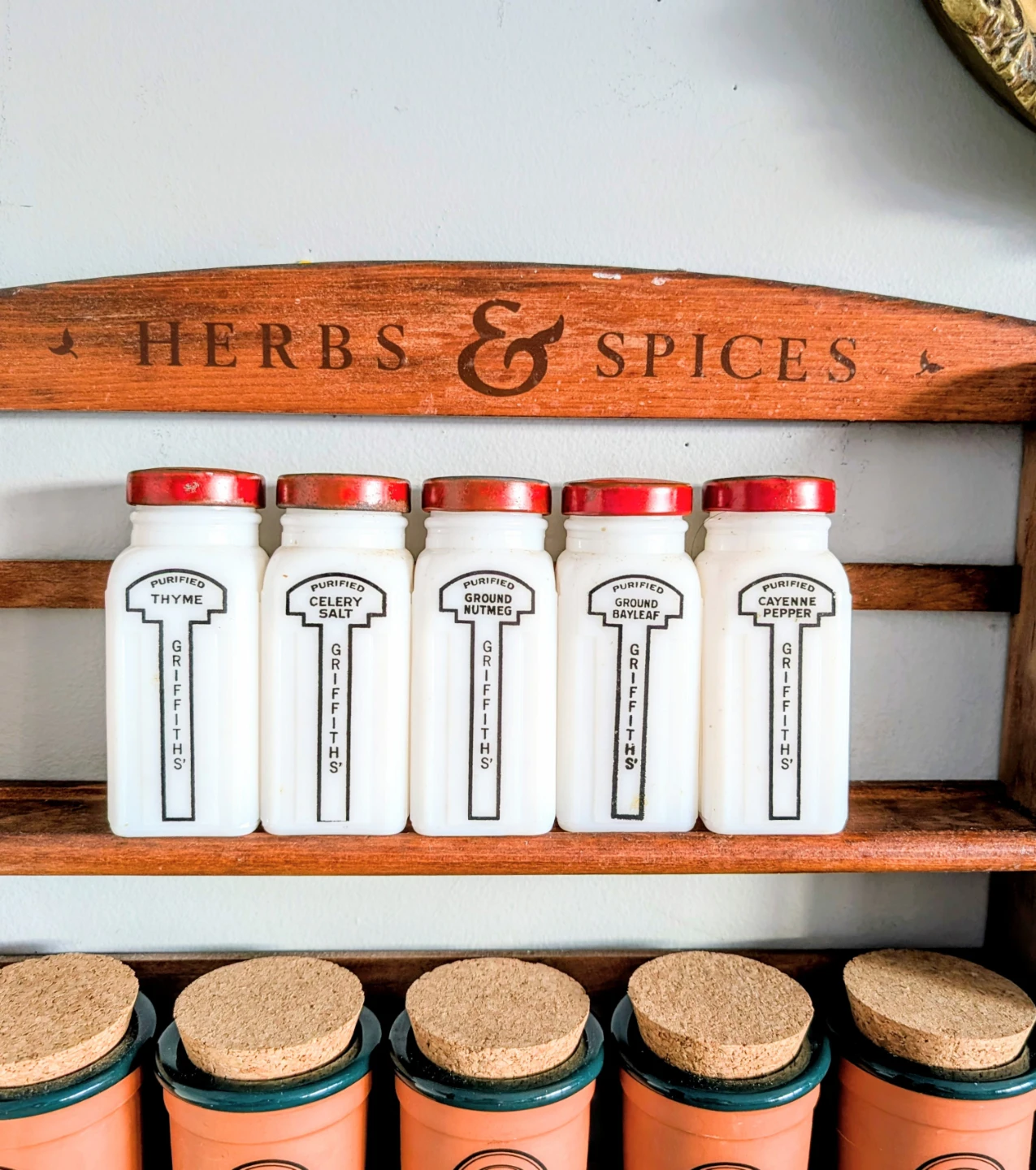 Griffiths Vintage Spice Jars Set of 5