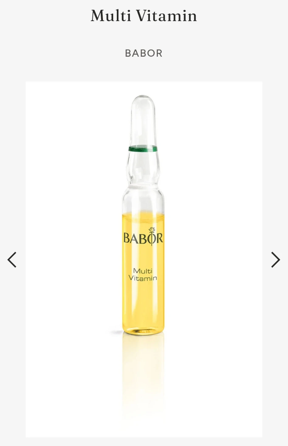 BABOR Multi Vitamin Ampoule Concentrates 7 pack - photo 2