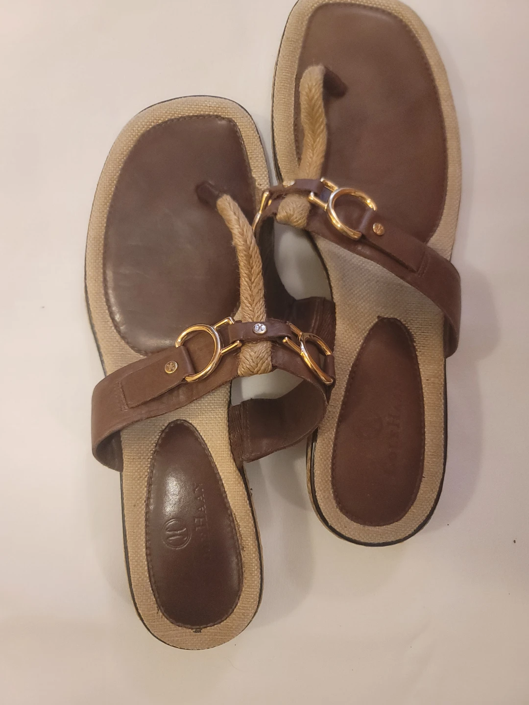 Cole Haan Women's Brown Leather Thong Sandals - photo 2