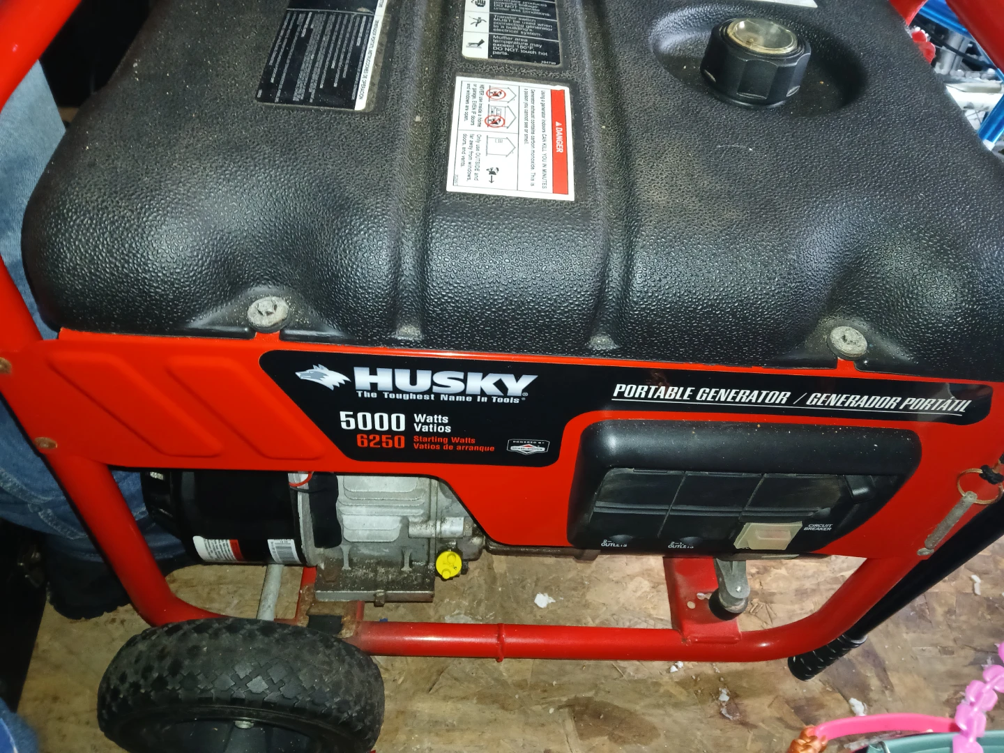 Husky 5000 Watt Portable Generator