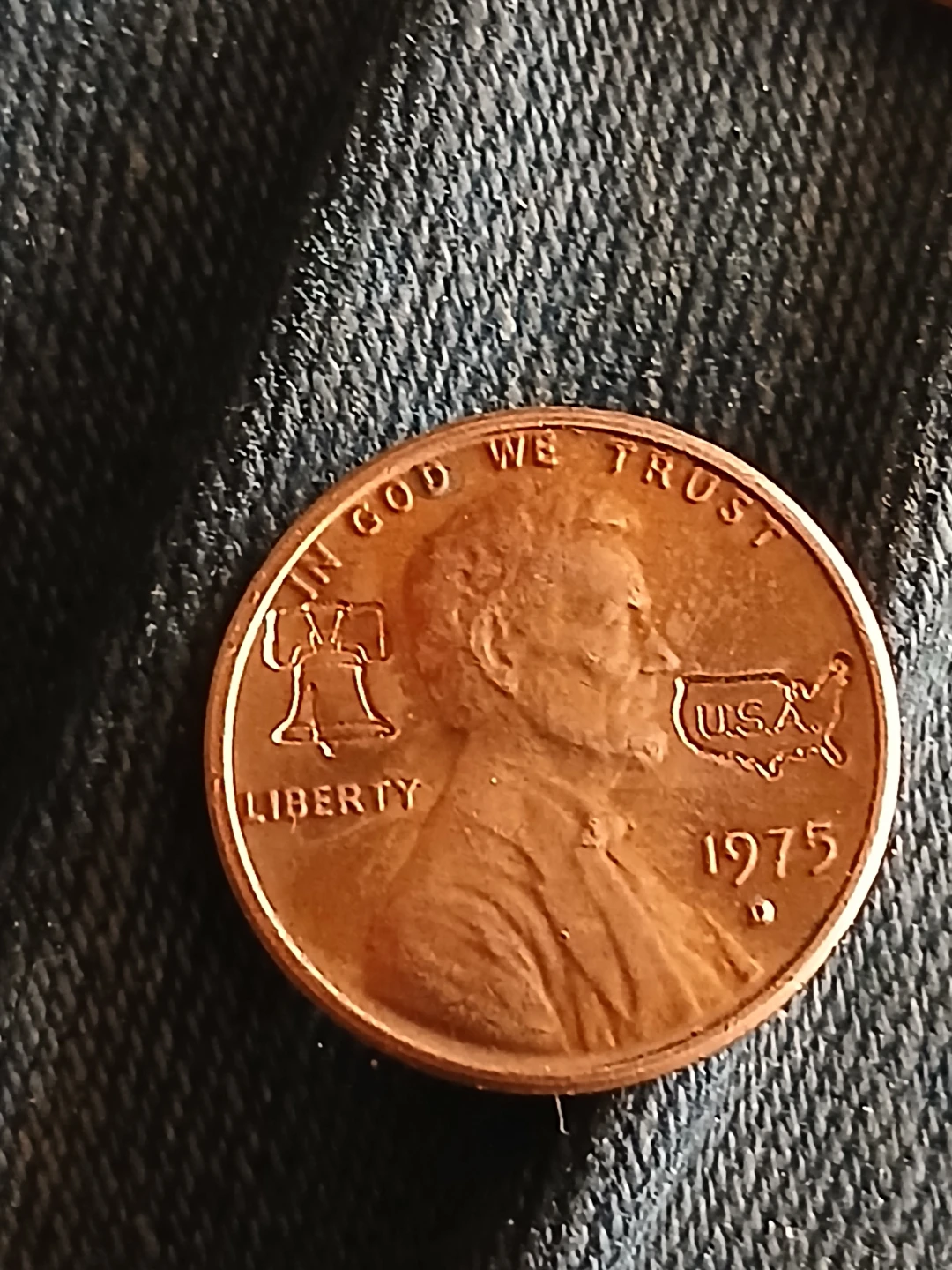 1975 D commemorative Lincoln penny - photo 3