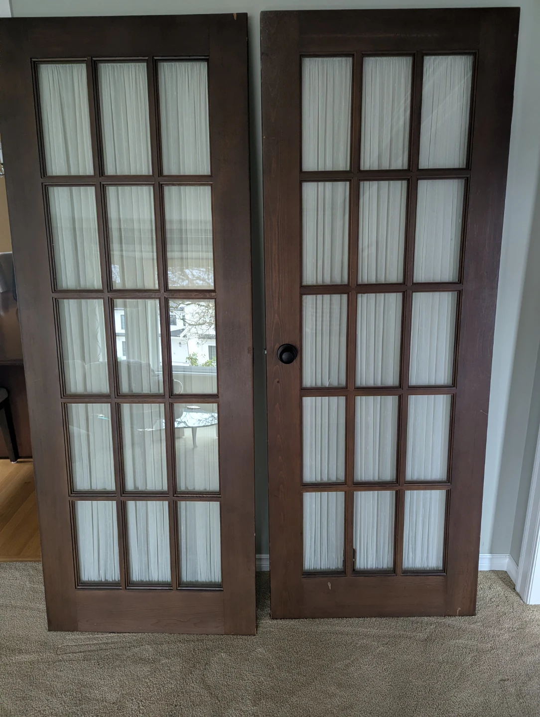 French Doors with 15 Glass Panes