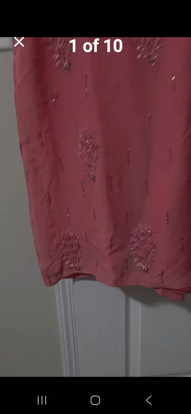 Pink Beaded Kameez Kurti with Dupatta