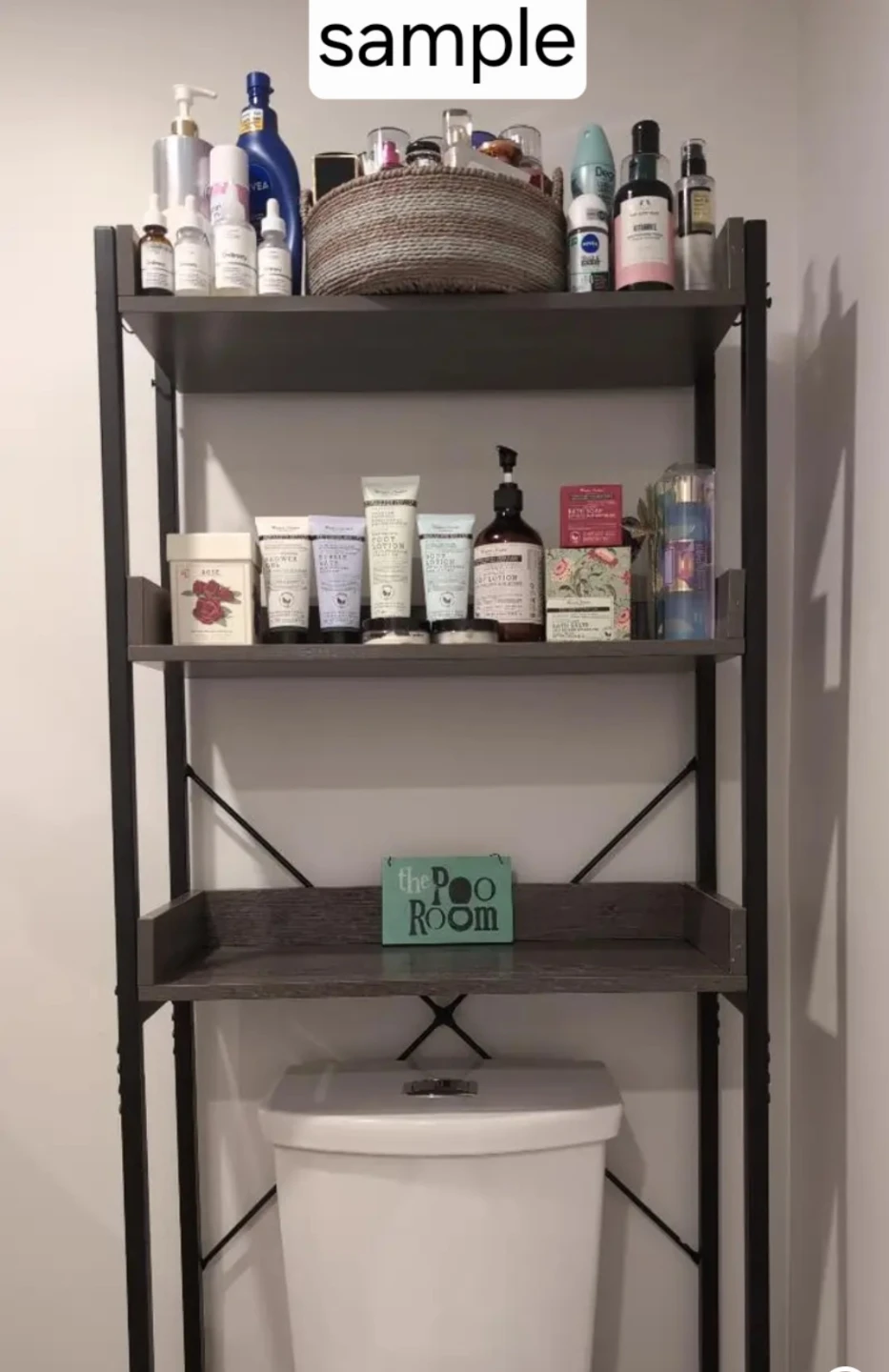 Brand bew in box - Grey  Only  Bathroom Shelf Unit Over Toilet