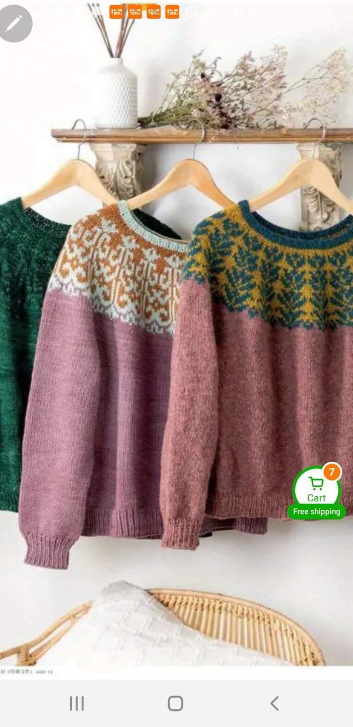 Hand knit made to measure fair isle sweaters