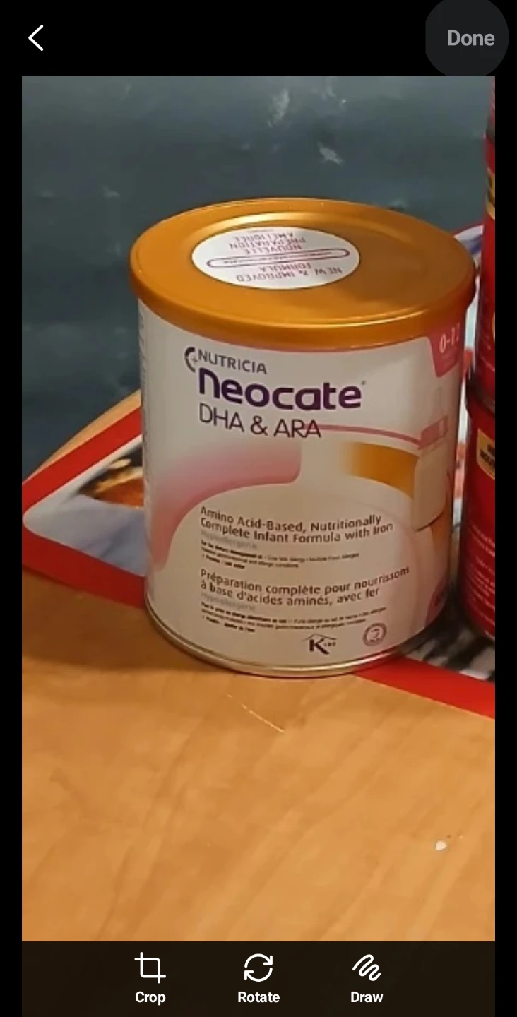 Nutricia Neocate DHA & ARA Infant Formula