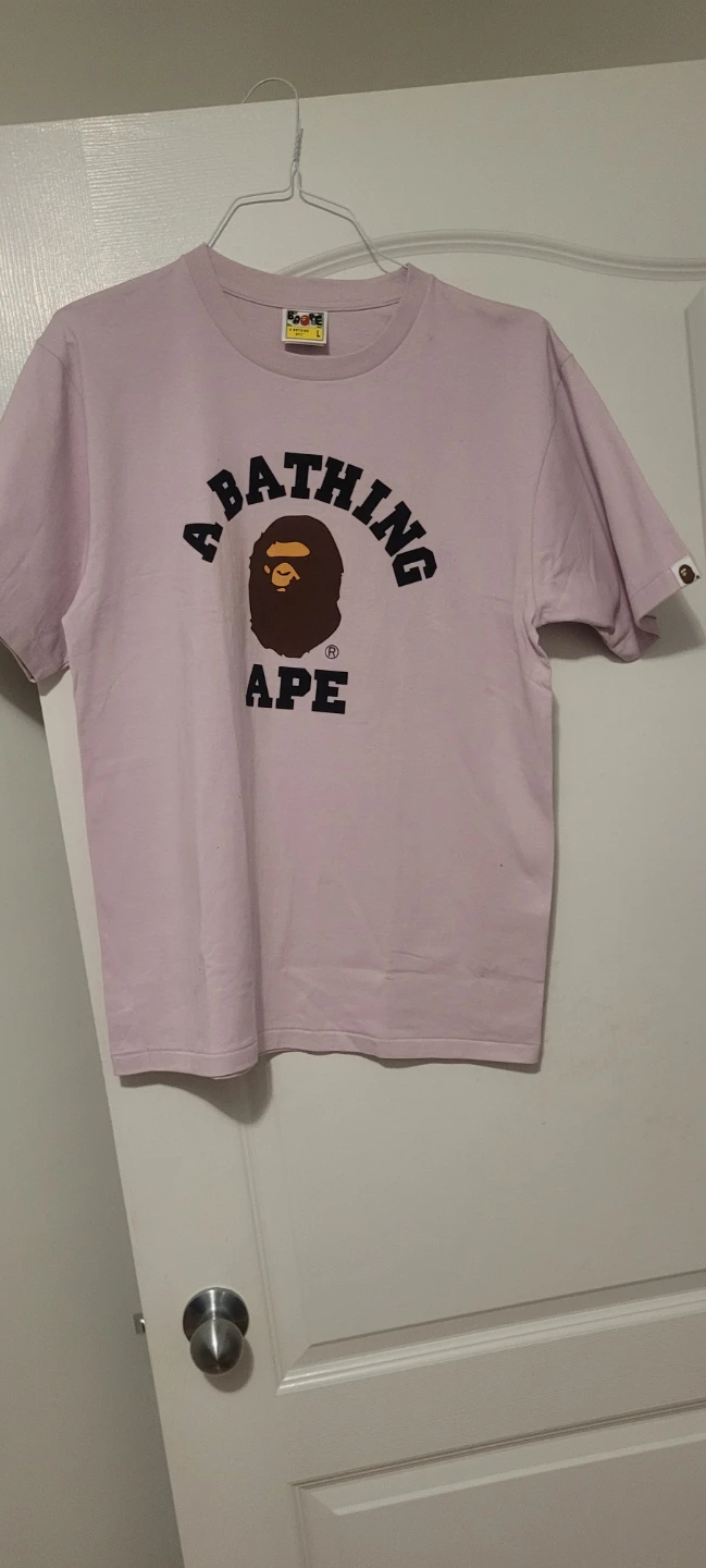 Loose Fit Pink A Bathing Ape T-Shirt - Size L