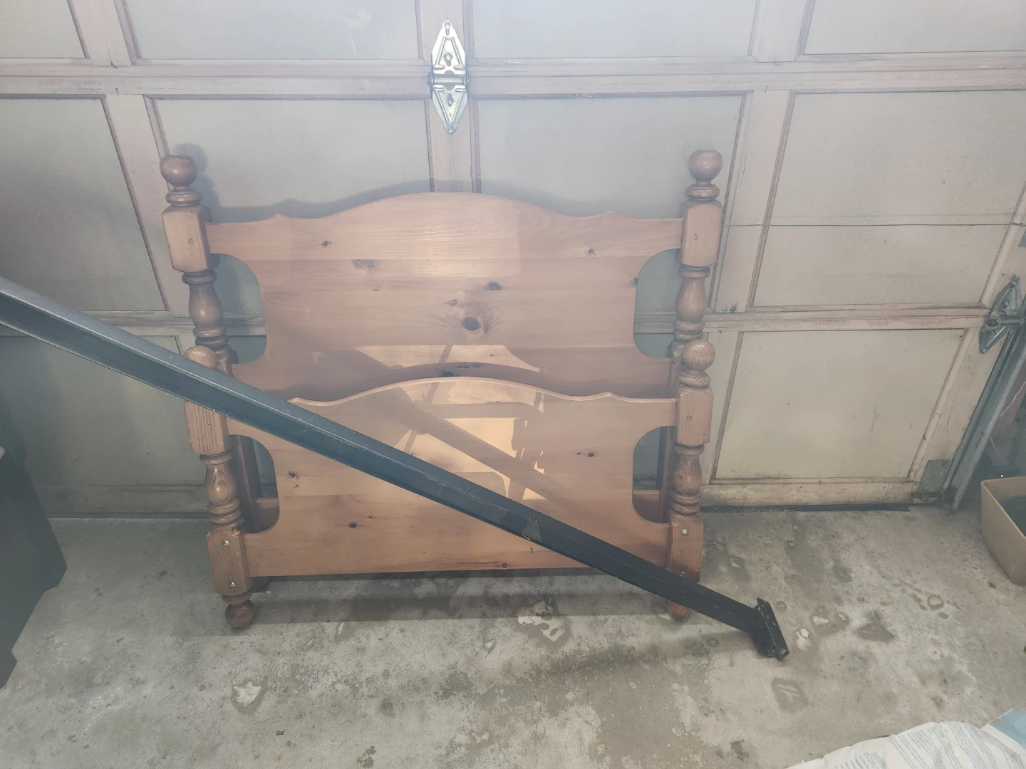 Wooden Headboard and Footboard Bed Frame