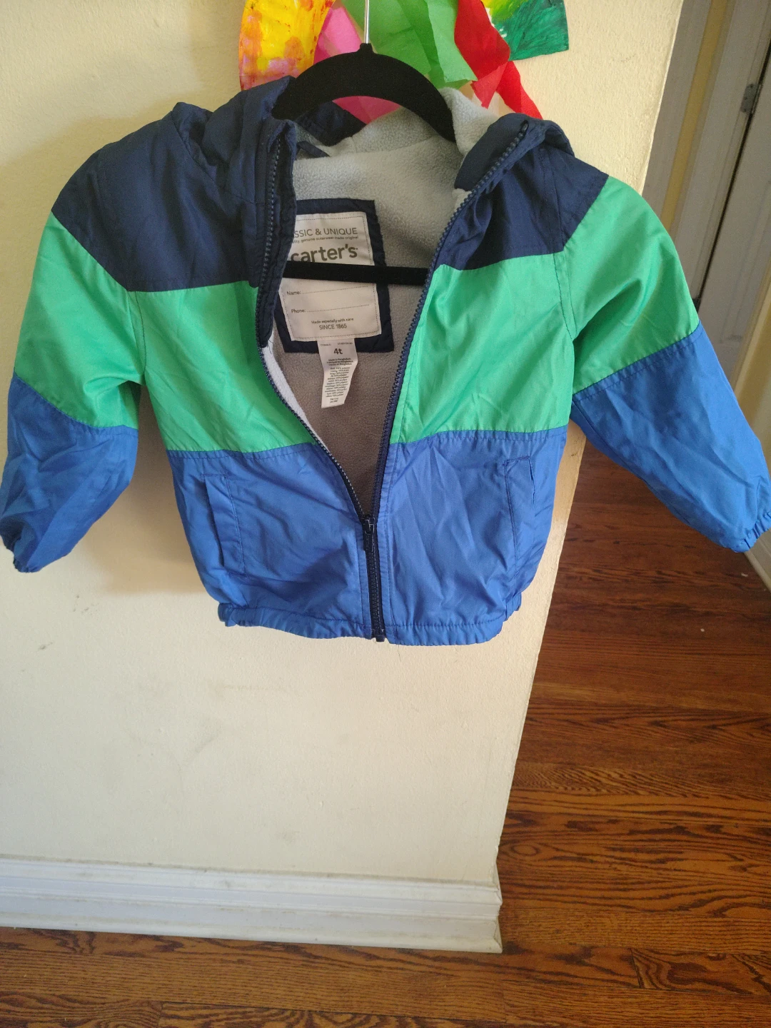 Carter's Colorblock Hooded Jacket 4T