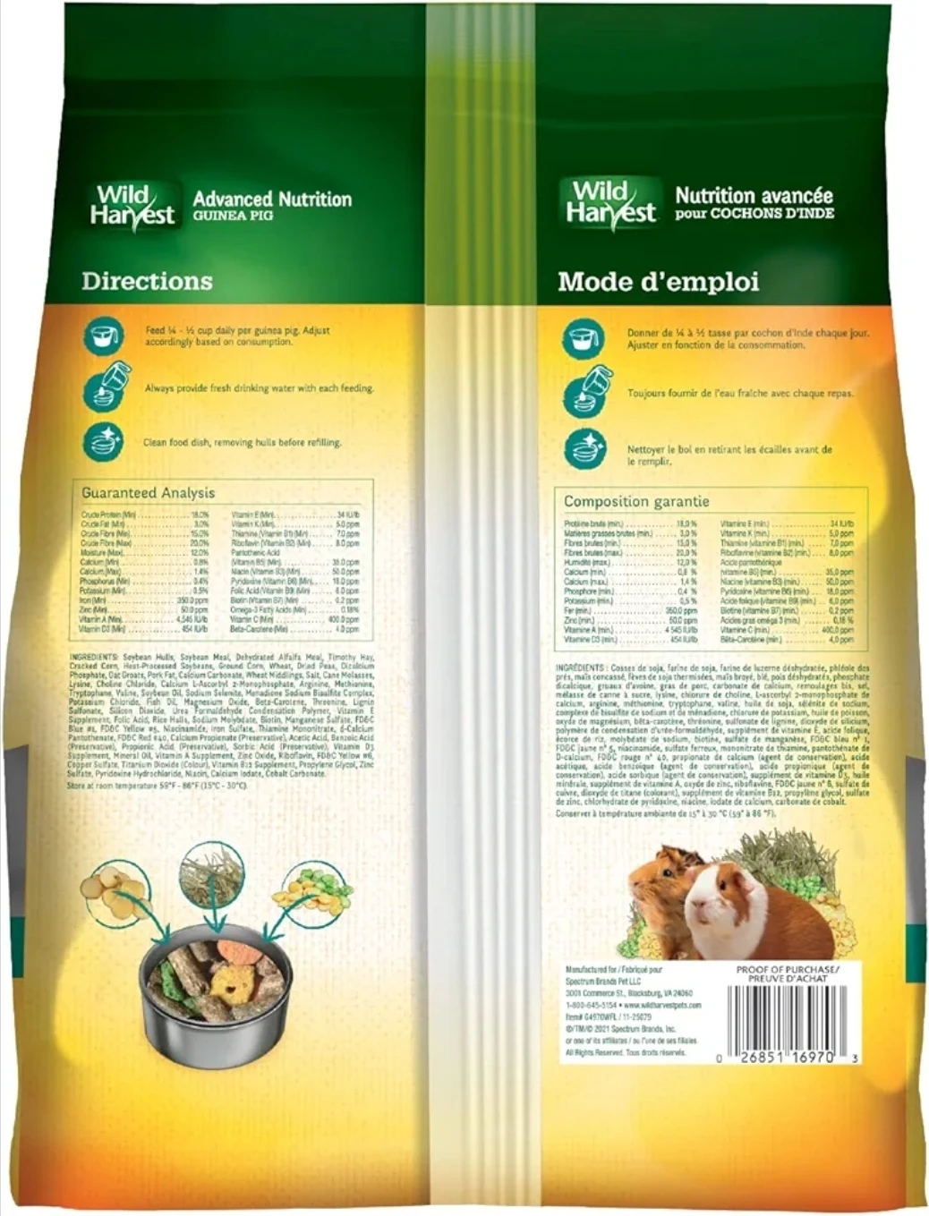 8LB Wild Harvest Advanced Nutrition Guinea Pig Food - photo 3