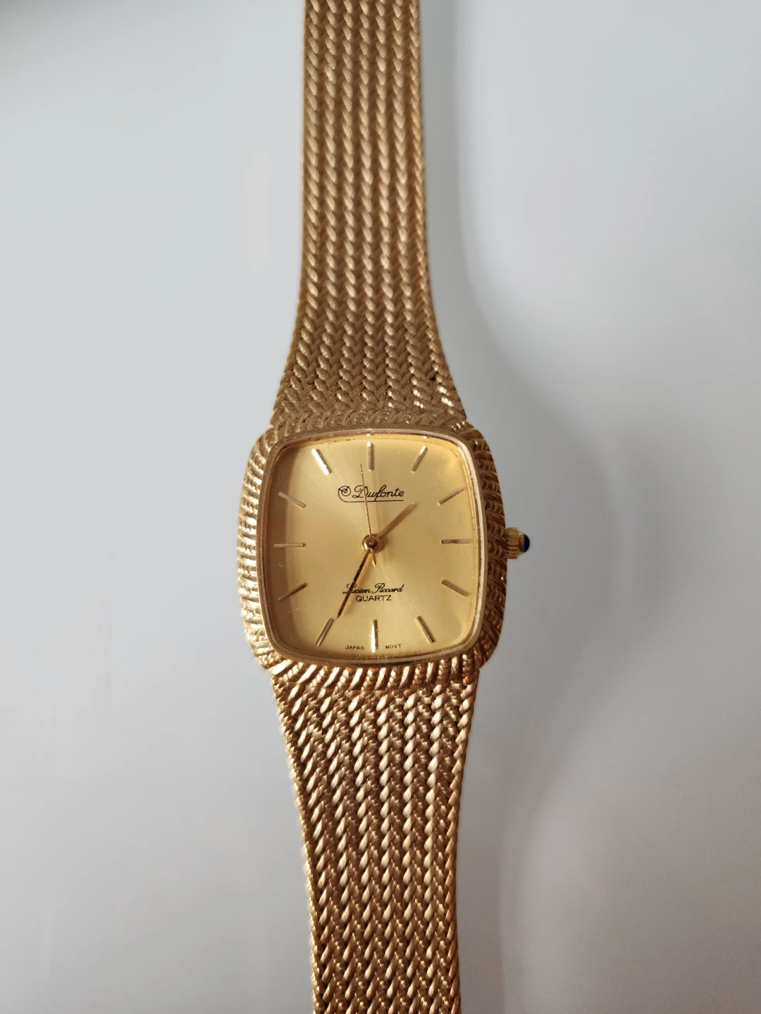 Vintage 80s Dufonte Gold Quartz Watch