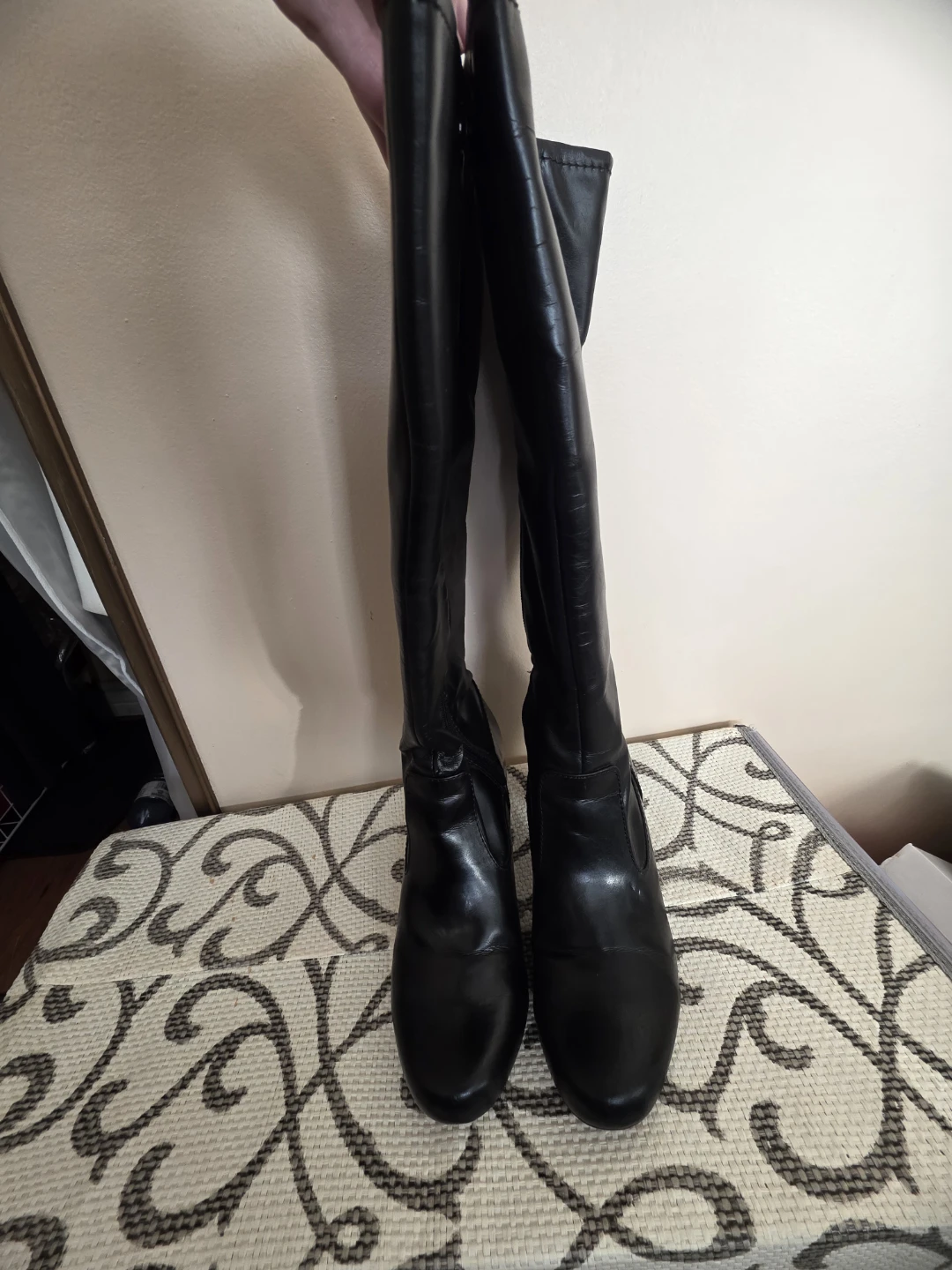 Natural Soul by Naturalizer Black Knee-High Boots Size 7 Medium
