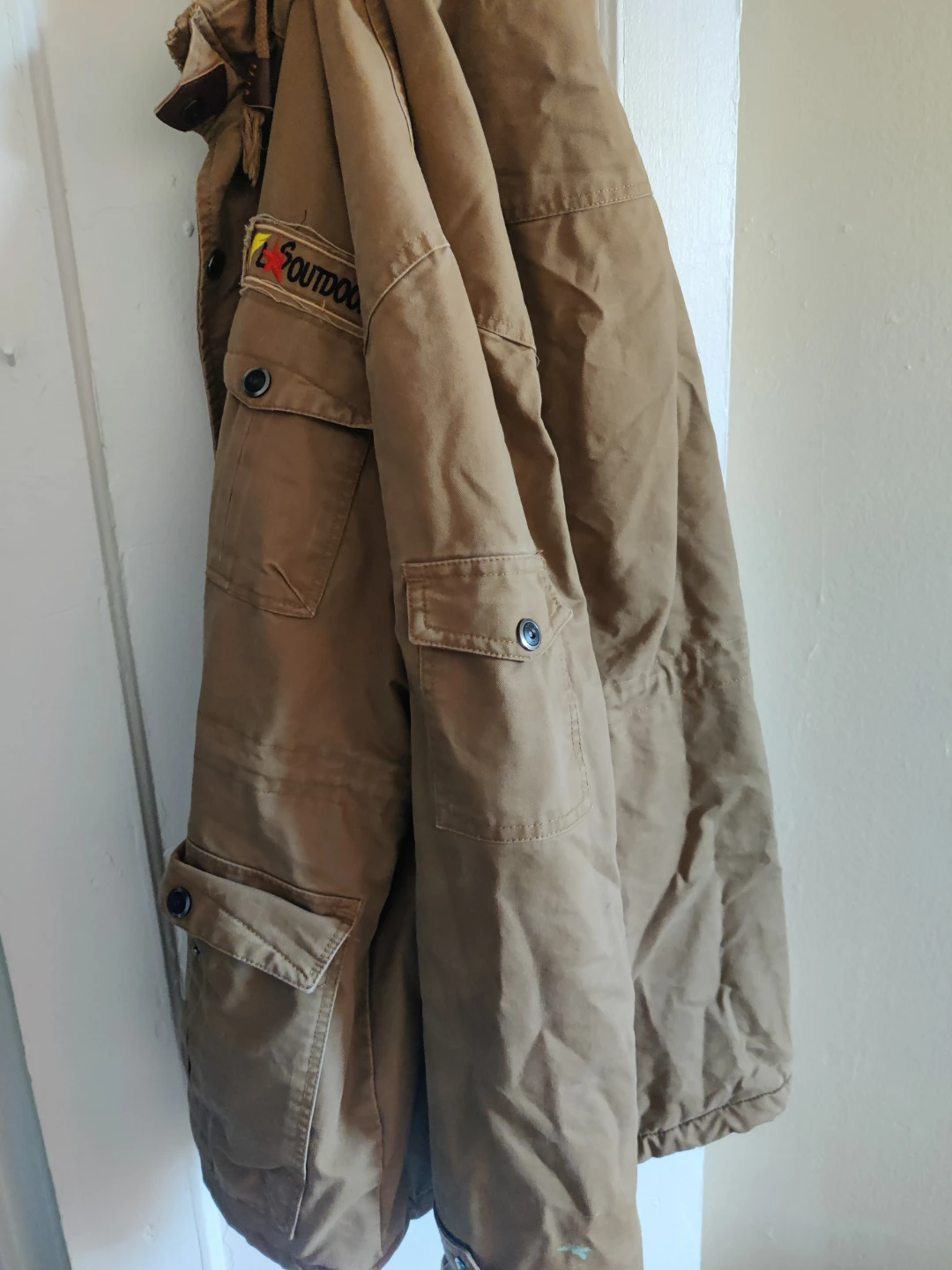 Outdoor Jacket Men's M - Tan Fleece Lined Parka - photo 2