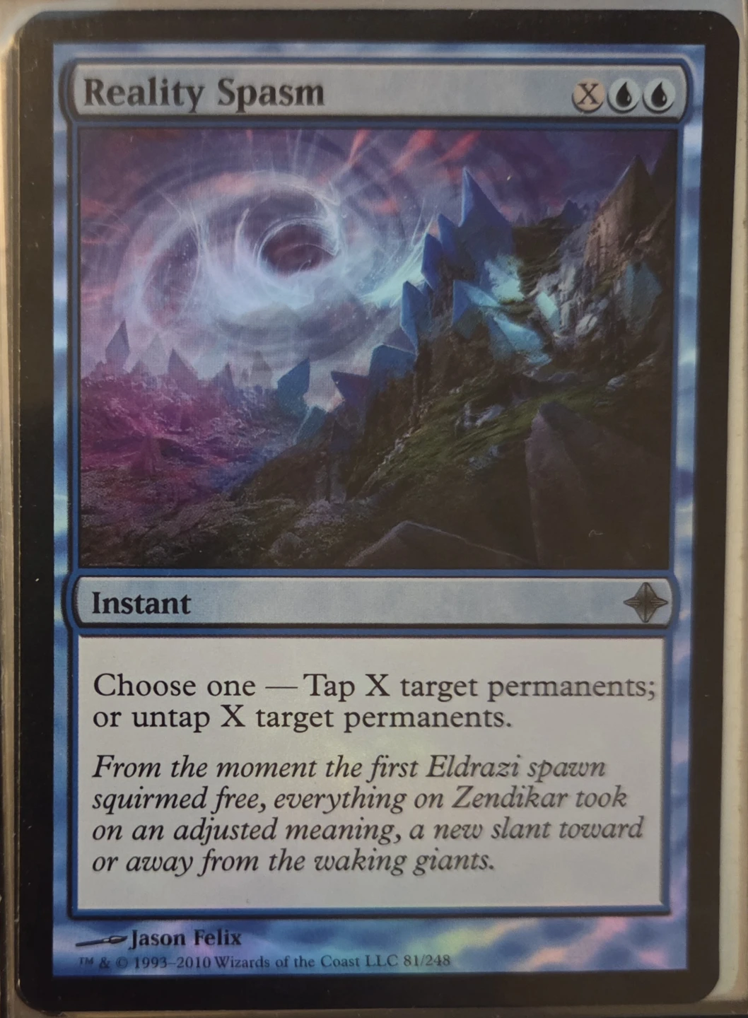 Reality Spasm (Foil) Magic The Gathering Card