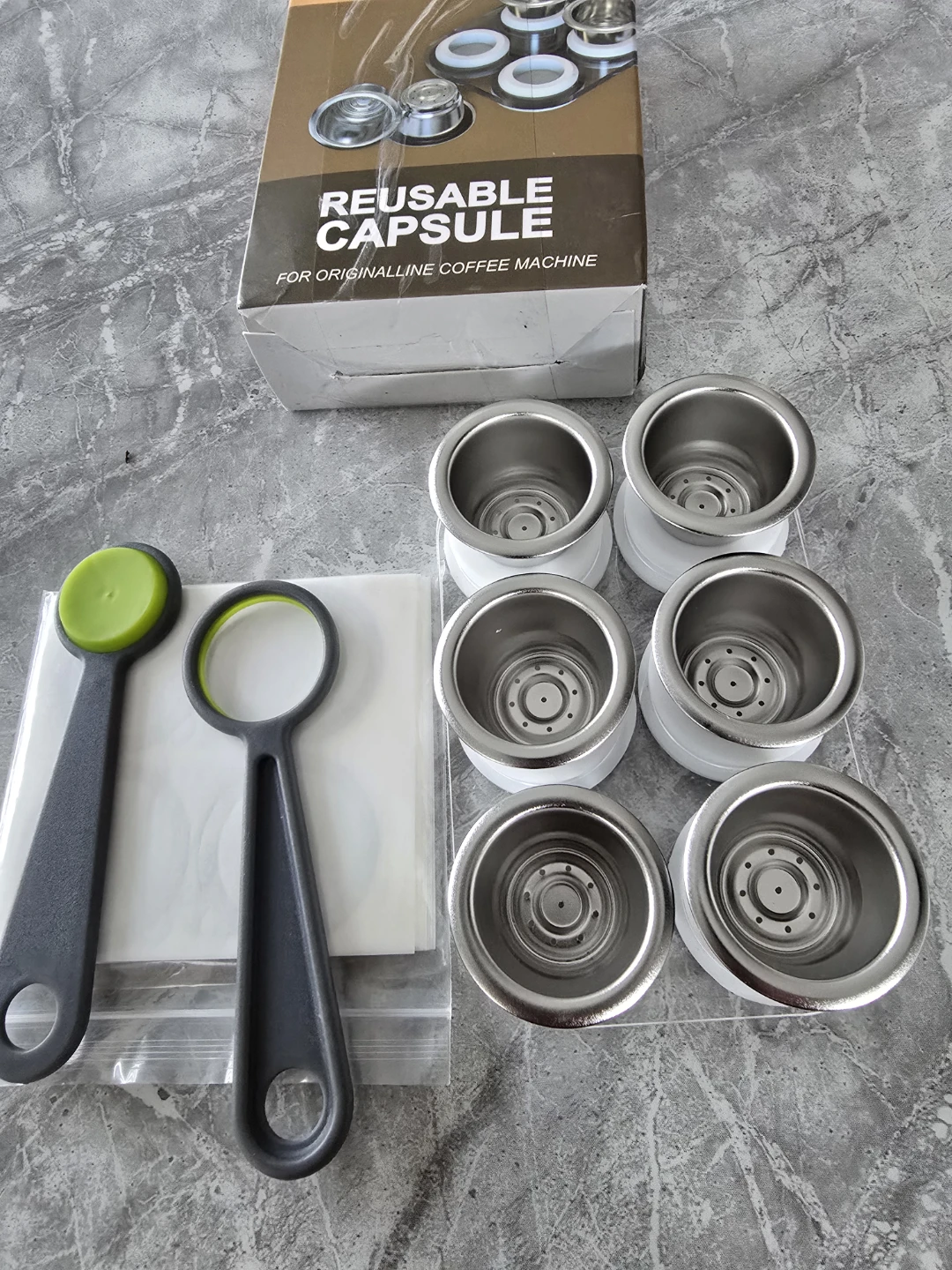 Triplot Reusable Coffee Capsule Pods with 100 Foil Lids - photo 2