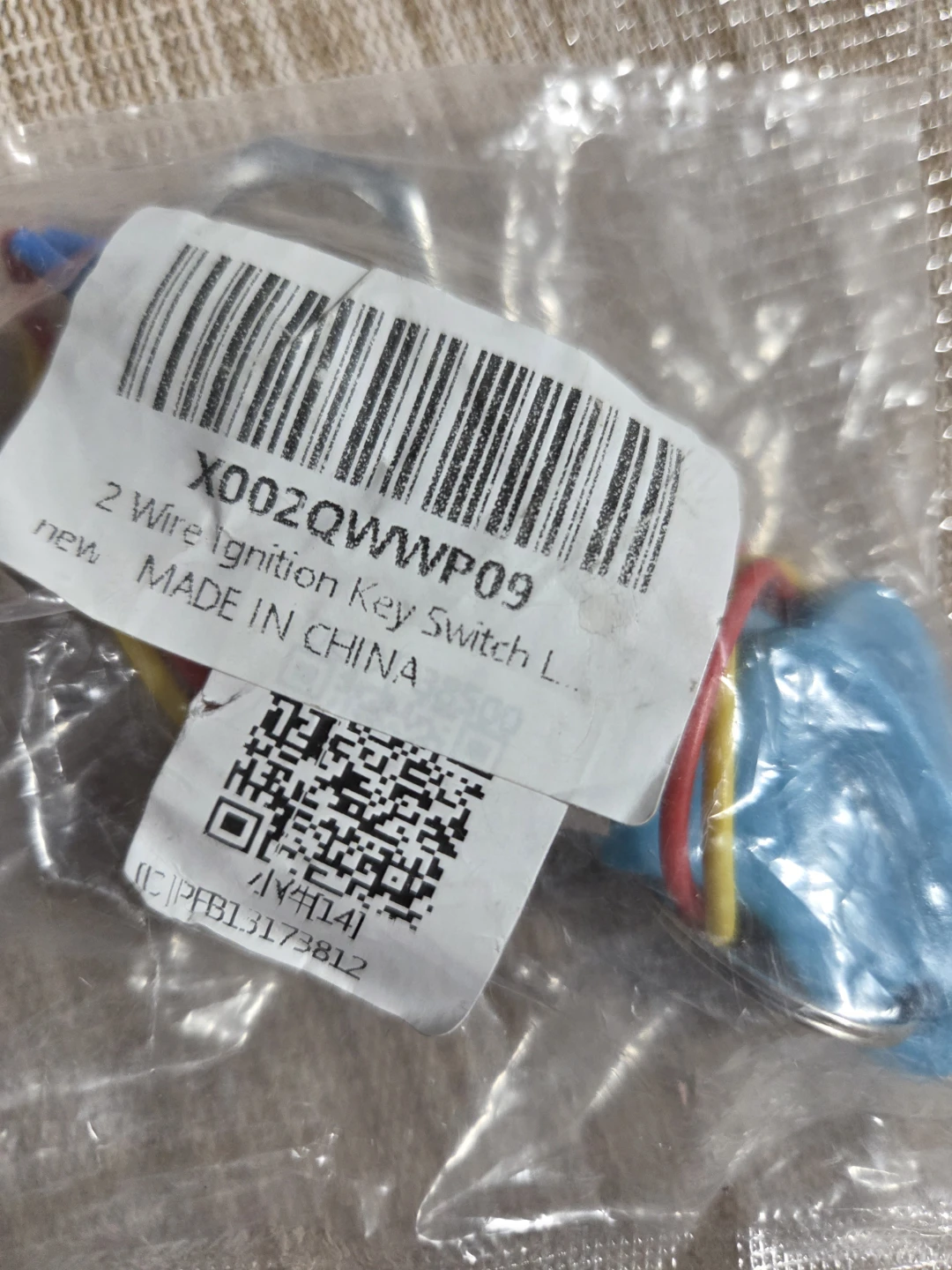 2 Wire Ignition Key Switch Lock Set