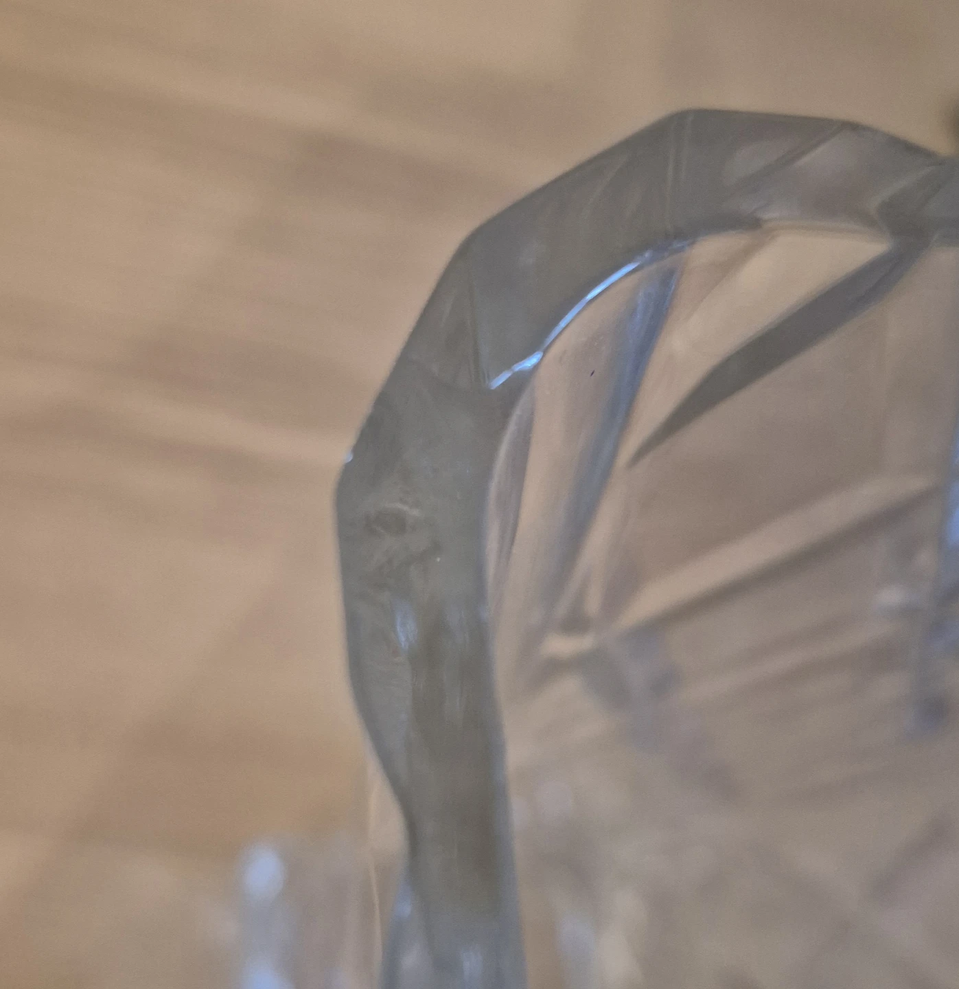 Clear Crystal Cut Glass Vase 🥕 - photo 2