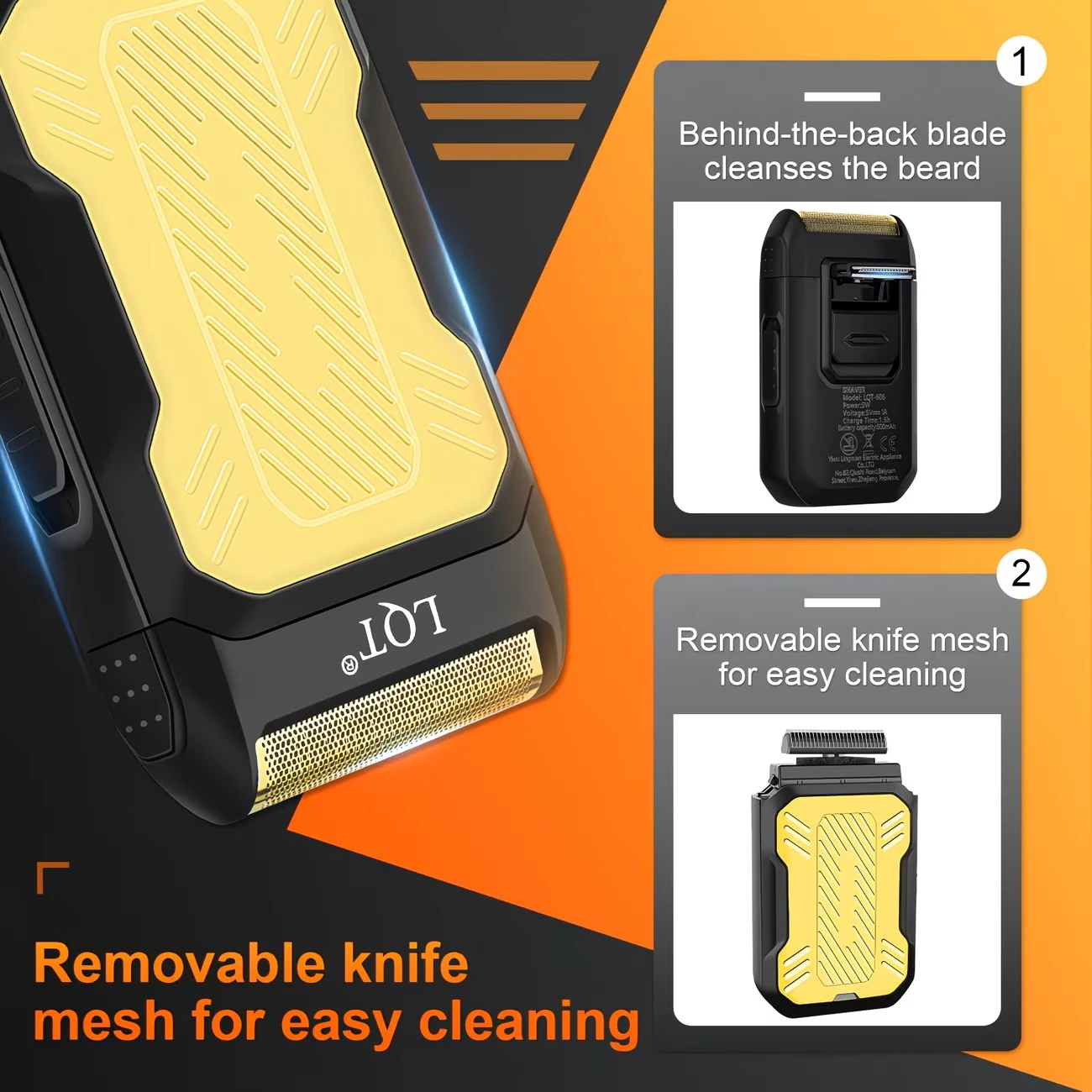 LQT Professional Hair Clipper & Shaver Set - Gold - photo 4