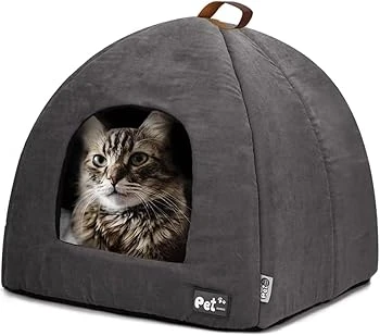 COSOC Pet Cat Bed - Grey, Size L