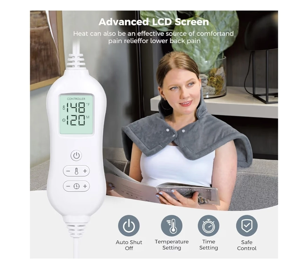 NOWISH Weighted Heating Pad for Neck & Shoulder