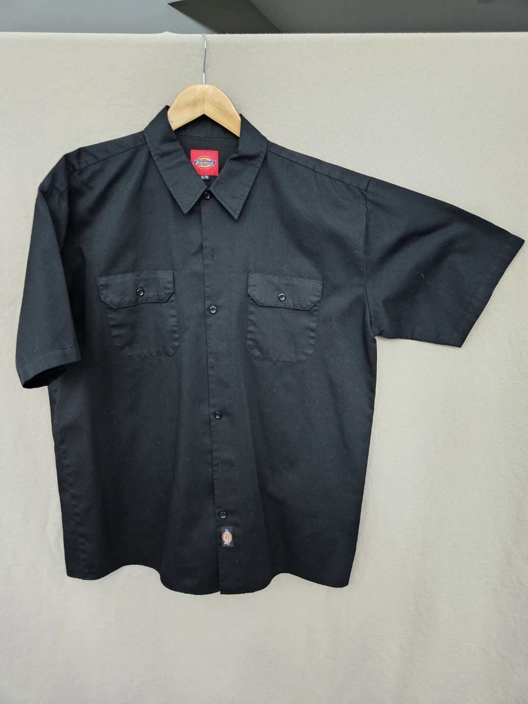 Dickies Black Short Sleeve Work Shirt XL