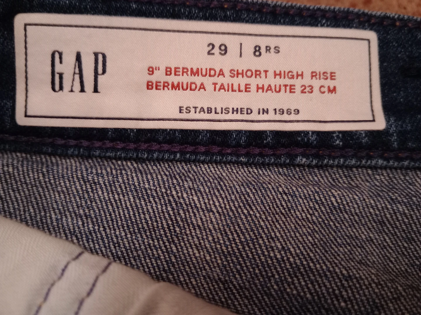GAP Denim Bermuda Shorts Size 29/8 - photo 3
