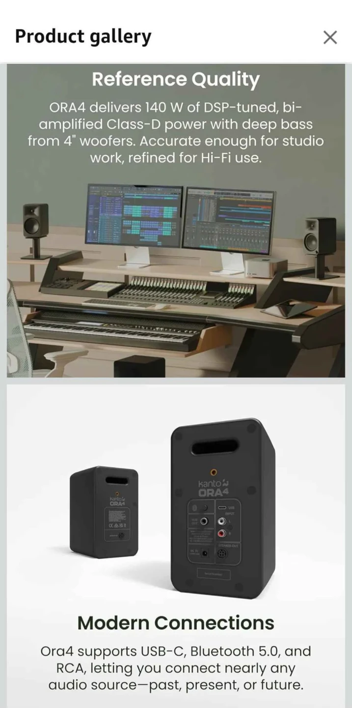 Kanto ORA4 Powered Speakers - photo 3