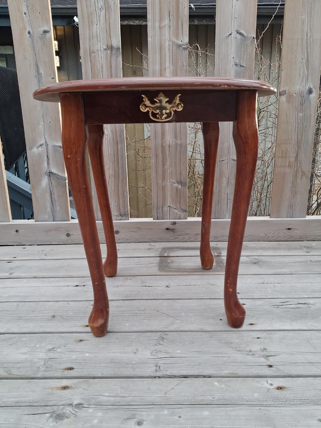 Wooden Side Table with Drawer