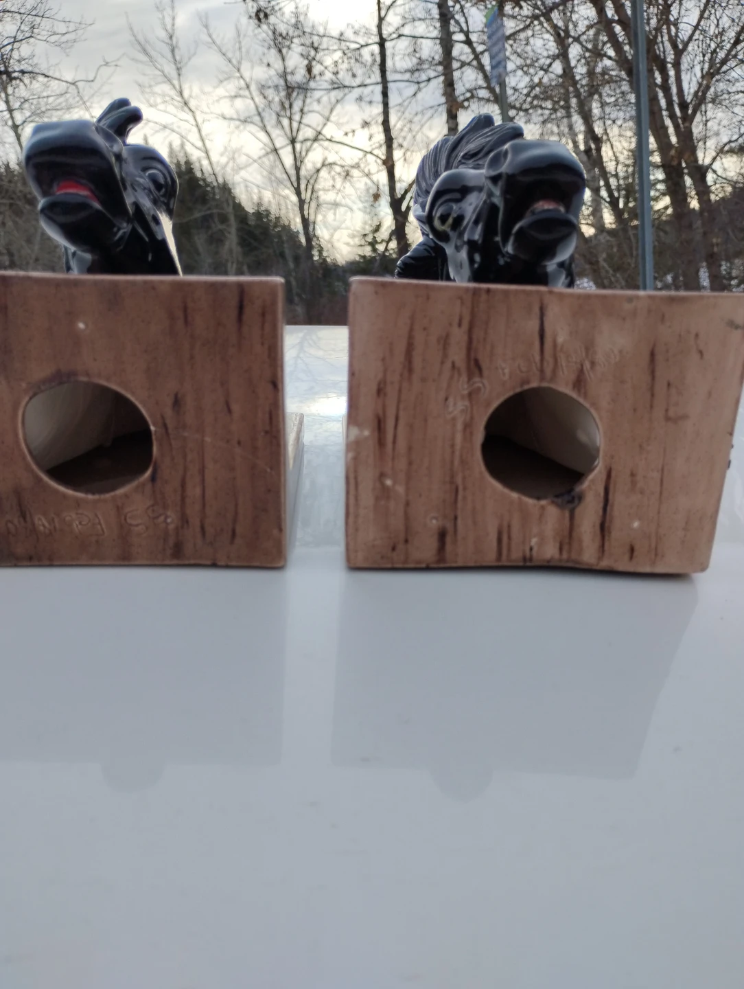 Black Horse Head Bookends - photo 2