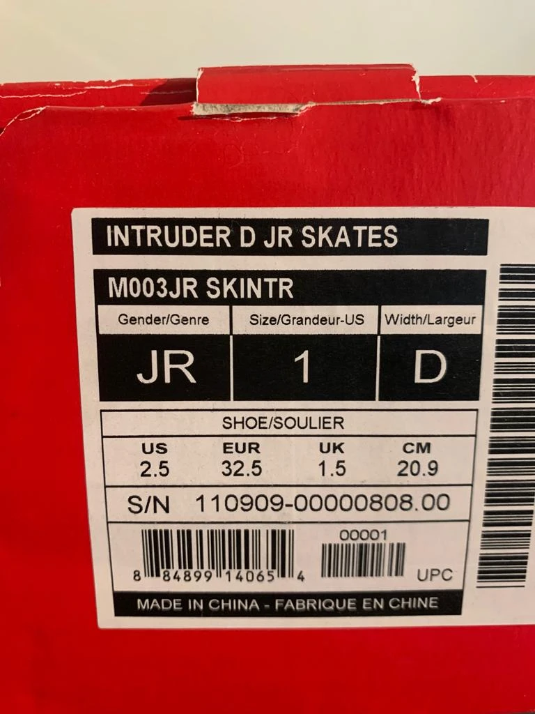 CCM Intruder D JR Skates - Size 1 - photo 3