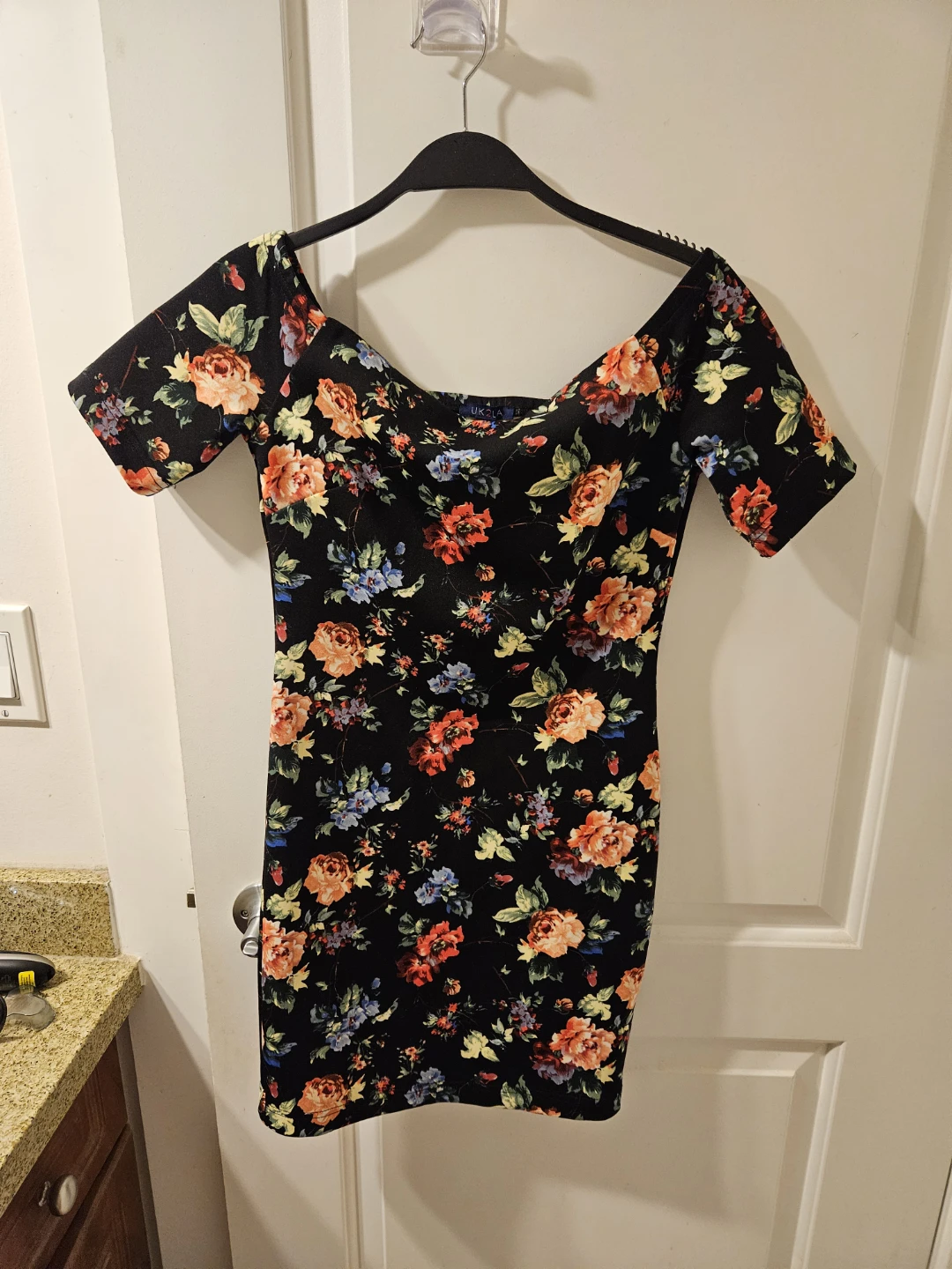 M Floral Print Off-the-Shoulder Dress - photo 2
