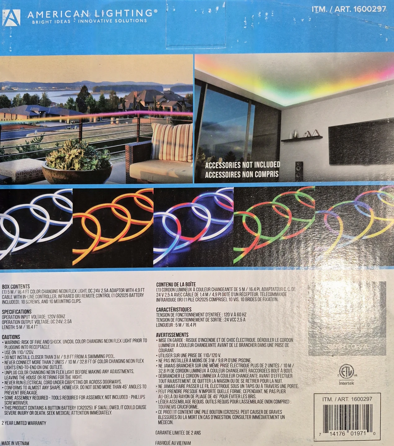 American Lighting Color Changing Neon Flex Light 5M/16.4FT - photo 2