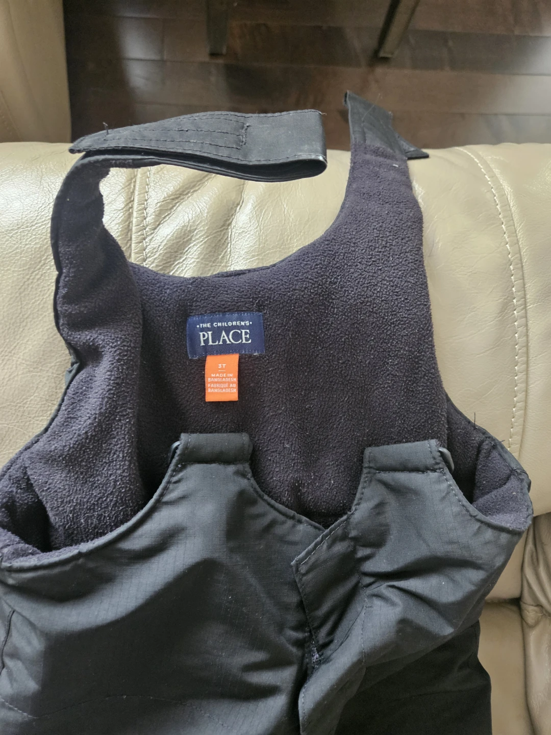 The Children's Place Black Snow Pants- Size 3T - photo 2