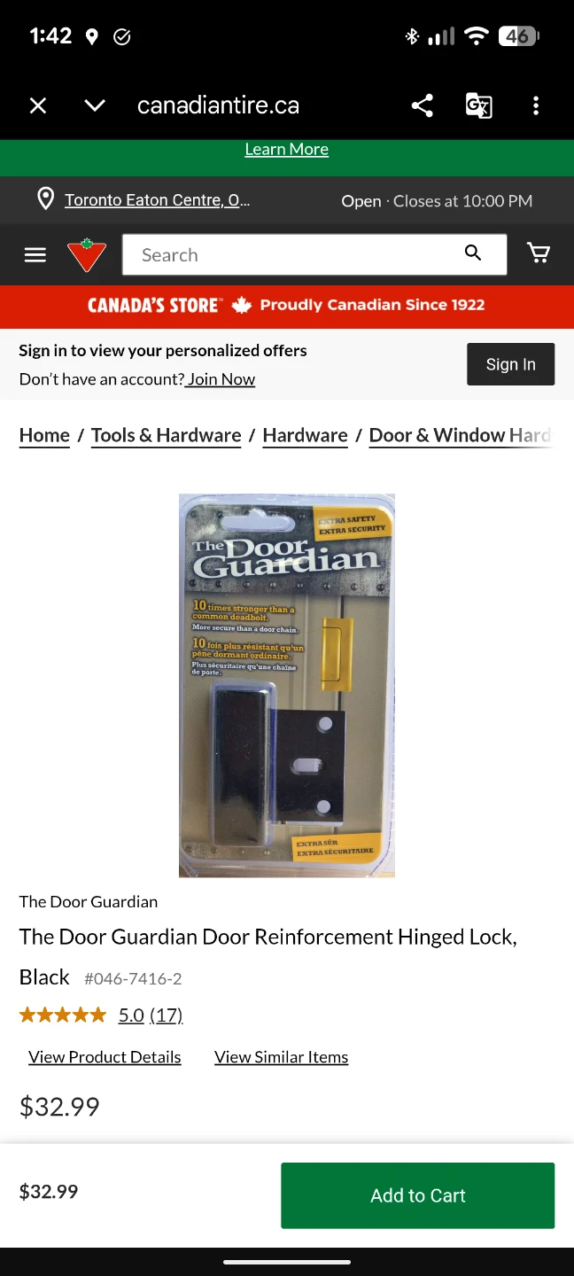 The Door Guardian Hinged Lock Reinforcement - photo 2