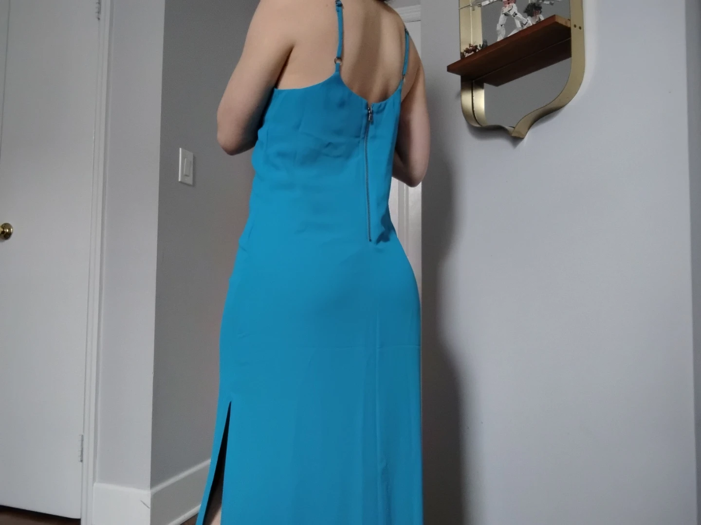 Blue Sheath Maxi Dress - Alice + Olivia - Size 0 - photo 3