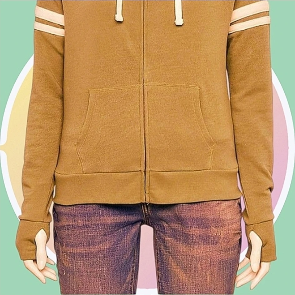 NWOT Zip Up Varsity Hoodie w Split Kangaroo Pocket 🏆 - photo 3