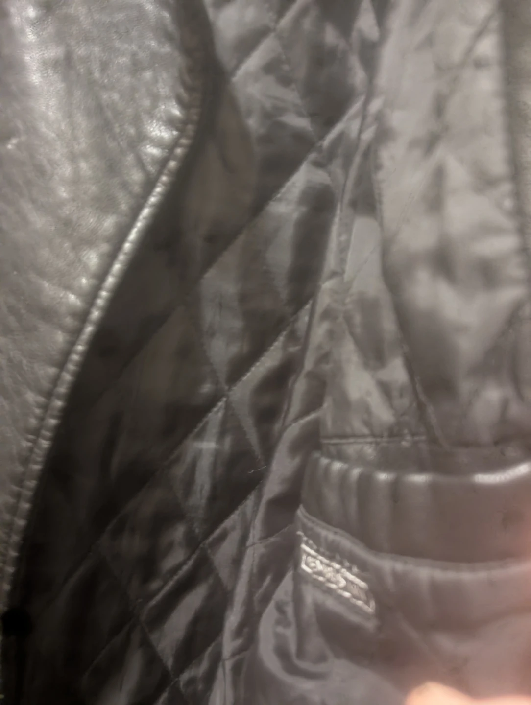 Members Only Black Leather Moto Jacket - photo 3