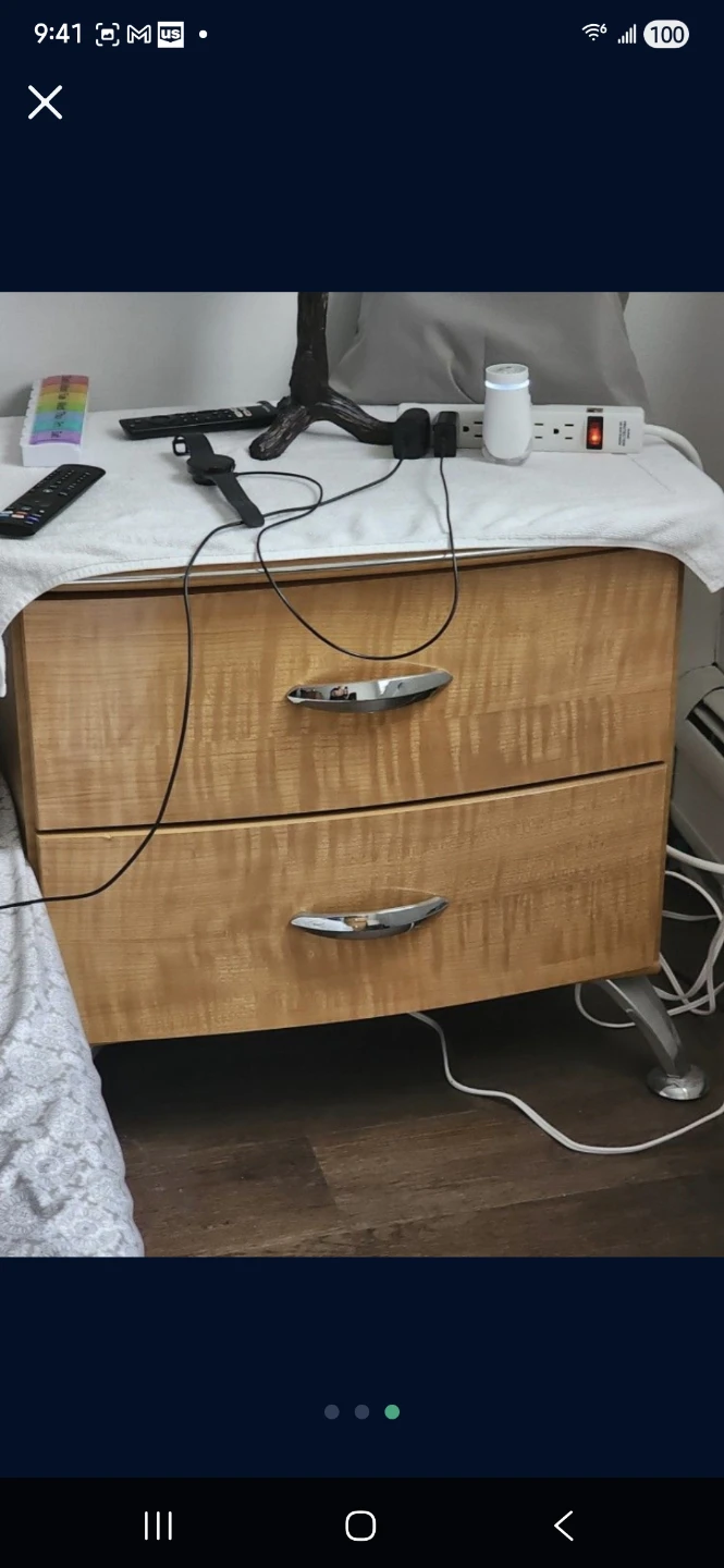 Mid-Century Modern Wood Dresser / Chest of Drawers nightstands - photo 2