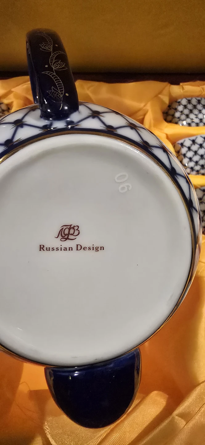Cobalt Net Tea Set by Lomonosov Porcelain 17 (Pieces) - photo 3