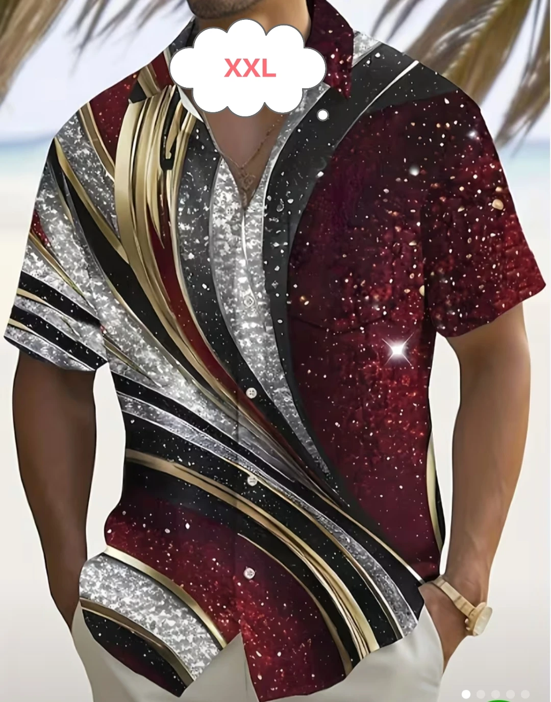 Men's Short Sleeve Button-Up Shirt - photo 5