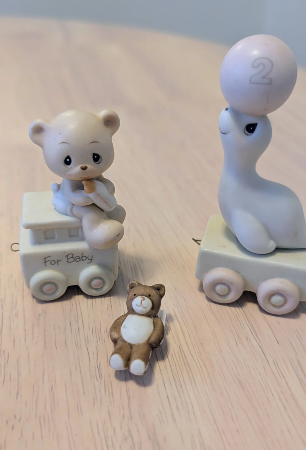 Precious Moments "For Baby" Train Figurines