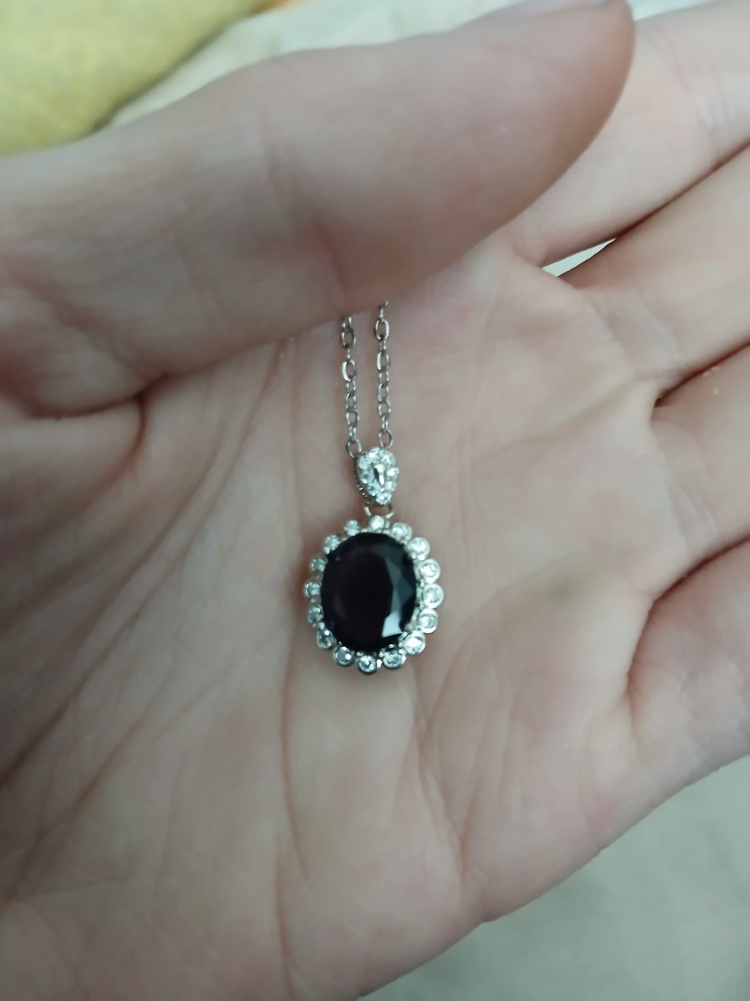 925 Silver And Amethyst Pendant Necklace