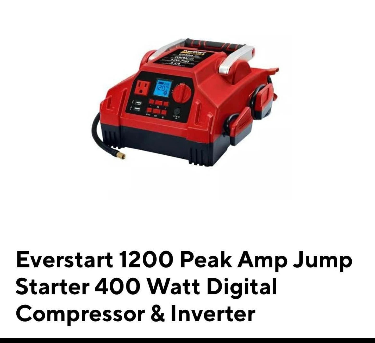 EverStart Maxx 1200 Peak Amp Jump Starter