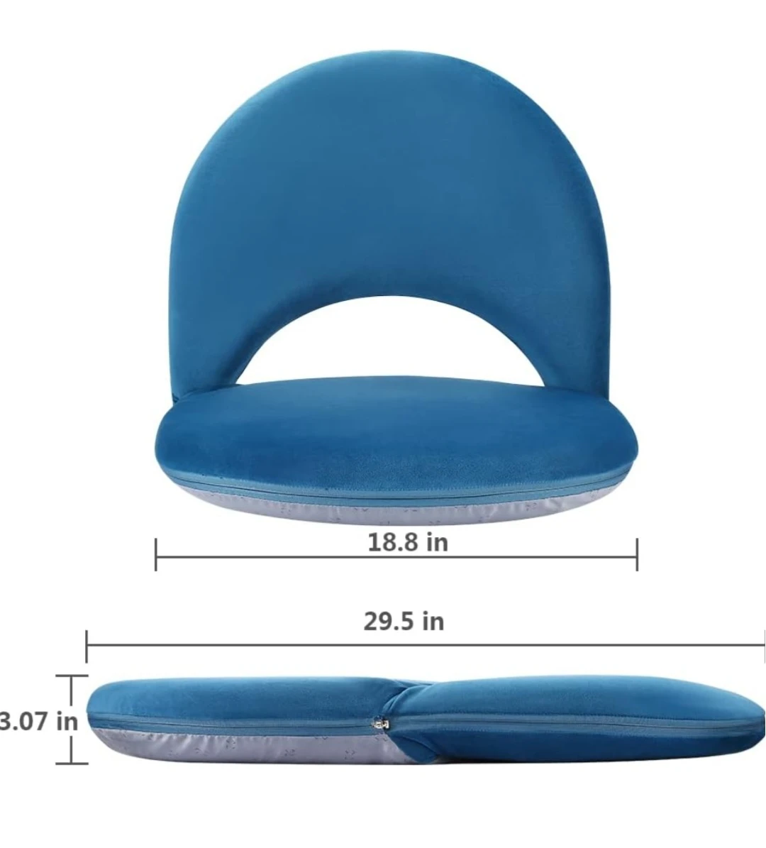 Floor Chair Adjustable Back Support Chair Foldable - photo 2