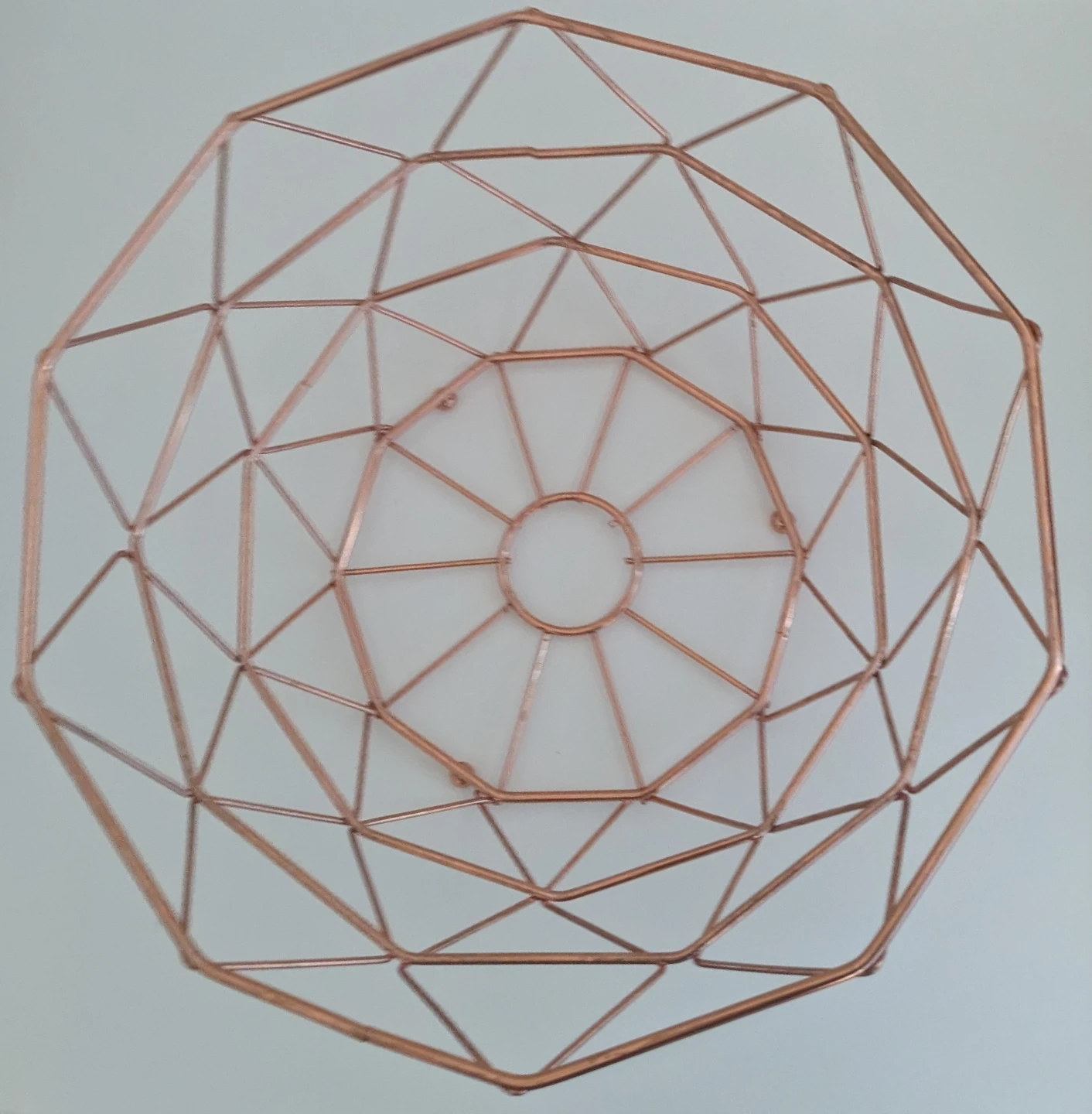 Rose Gold Geometric Fruit Bowl - photo 2
