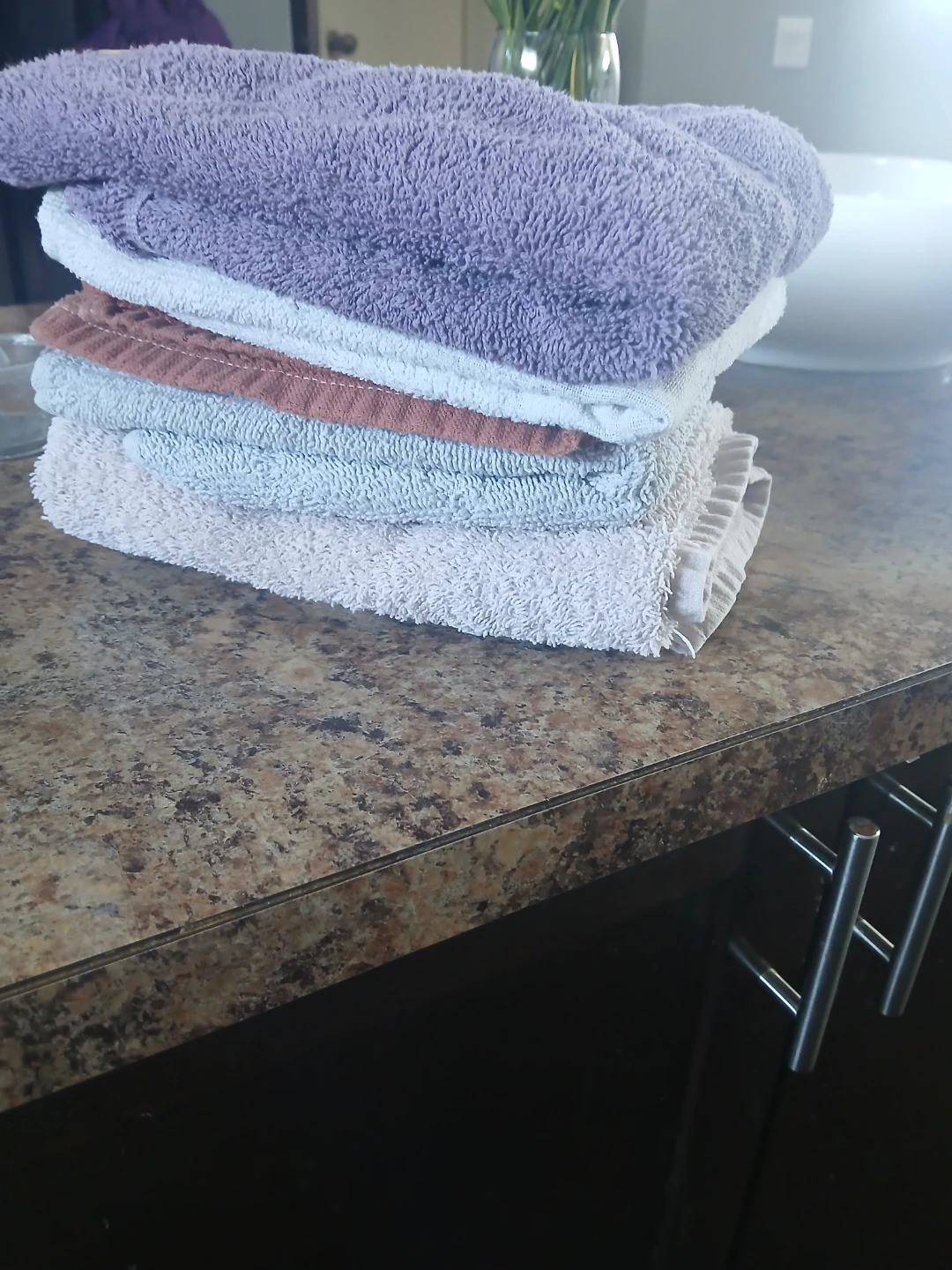 Stack of hand Towels