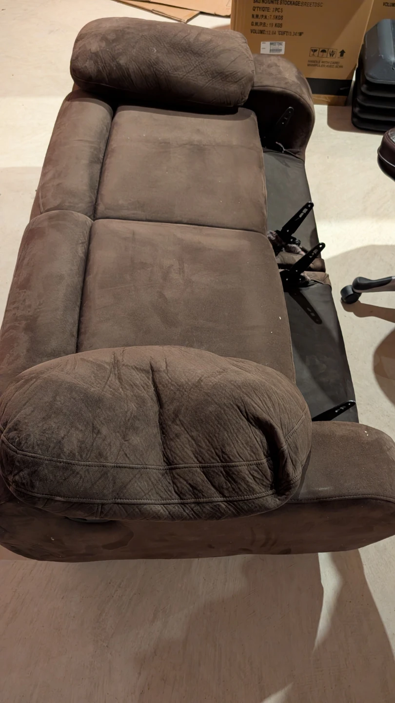 Brown Reclining Sofa 3 seater and 2 seater - photo 2